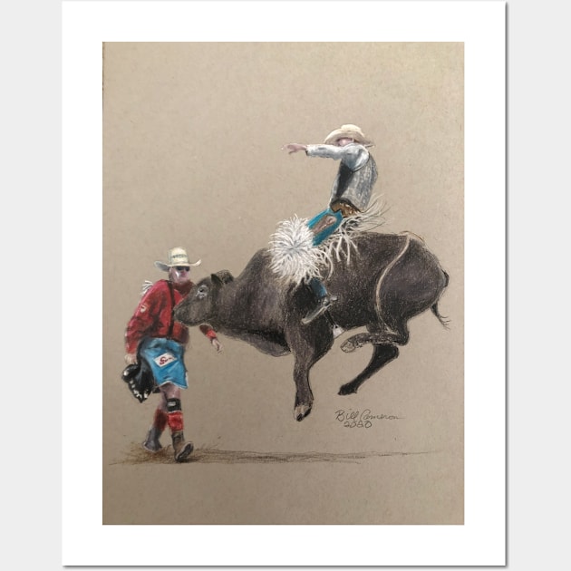 Bull Riding Wall Art by Bill Cameron Fine Art